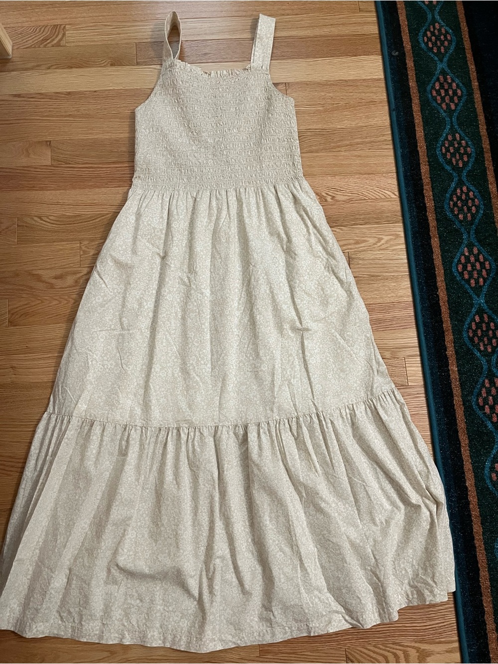 Everlane Tiered Smocked Maxi Dress
